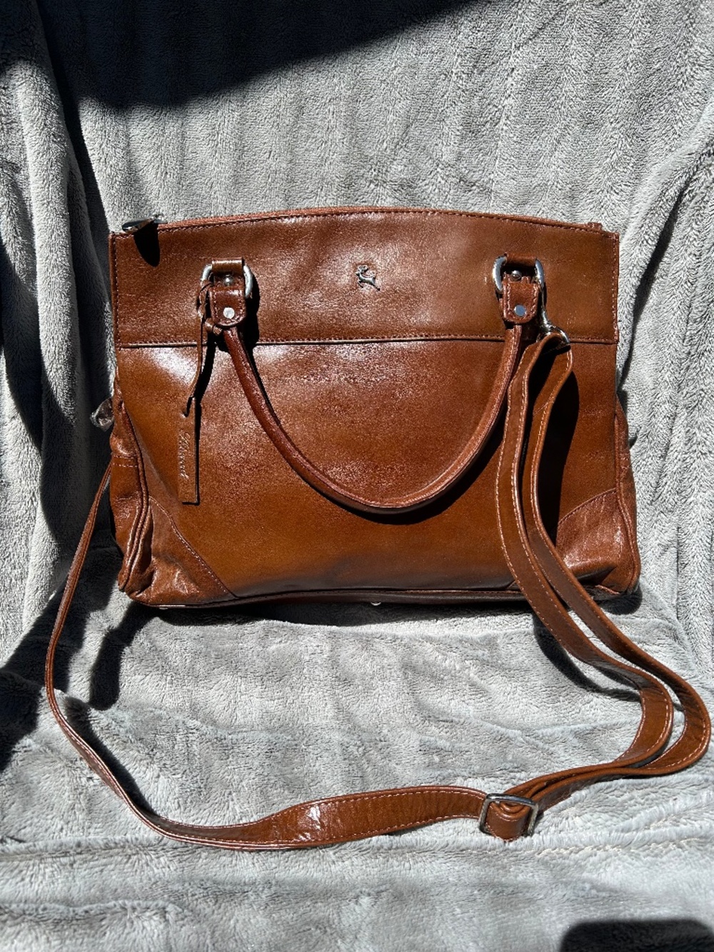 Ash wood Luggage Gina Bridge Leather Satchel
